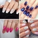 thumbnail image 2 of Juego de uñas acrílicas naturales para salones de arte y uso doméstico, cobertura total, 10 tamaños con caja de almacenamiento, 500 puntas cortas para uñas de ataúd, 2 of 4