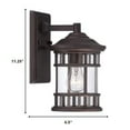 thumbnail image 3 of Vista II 1-Light Architectural Bronze Wall Light, 3 of 6