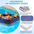 thumbnail image 4 of INTER HUT Floating Tray for Pool, Wicker Floating Serving Tray, Drink Tray, Snack Tray for Swimming Pool Floats, blue, 4 of 9