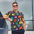 thumbnail image 4 of Bingfone Colorful Air Balloons1 for Men's Button-down POLO Shirts, Quick-drying Shirts and T-shirts for Summer, Suitable for Vacation and Business-4X-Large, 4 of 6