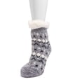 thumbnail image 2 of MUK LUKS Women's 1 Pair Pack Tall Cabin Chenille Eyelash Knit Slipper Socks, 2 of 2