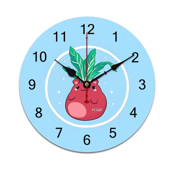 Cute Frog Time Decorative Wall Clocks Round Large Wall Watch Bedroom Home Decor 10 12 14 Inch
