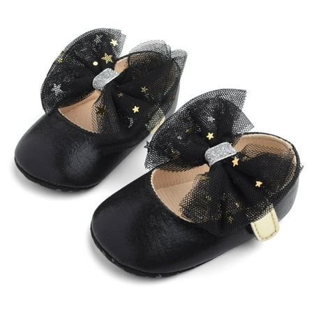 

YOHOME Toddler Kids Baby Girls Boys Sequin Cute Bow FirstWalk Hook&Loop Casual