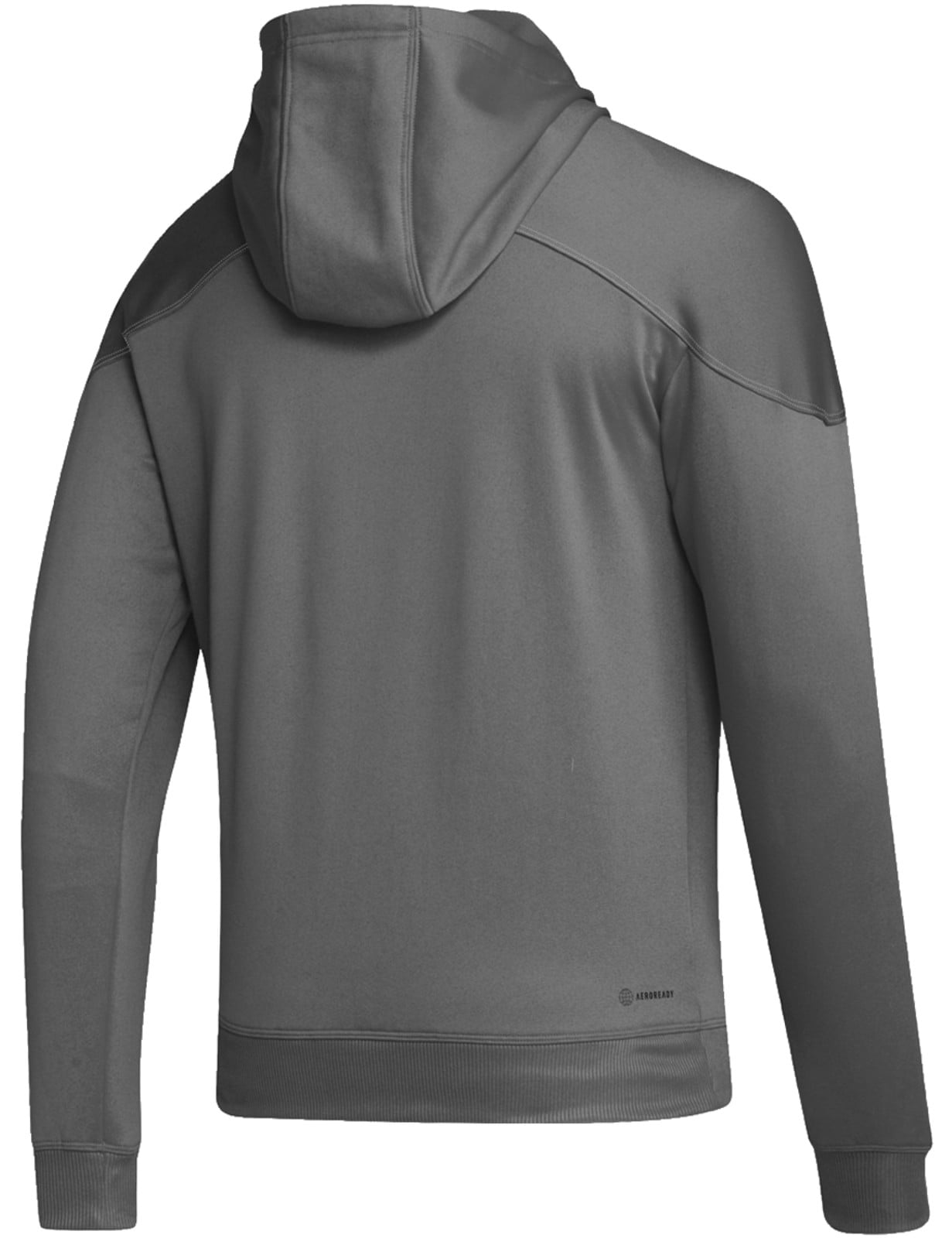 Adidas Men's Stadium Aeroready Fleece Embroidered Logo Pullover Hoodie Gray (M)