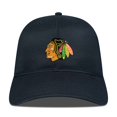 thumbnail image 2 of Men's Levelwear Black Chicago Blackhawks Matrix Adjustable Hat, 2 of 4