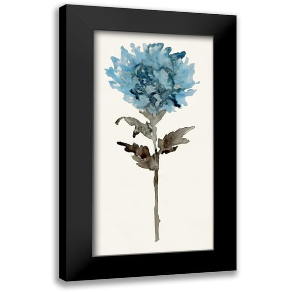 Stellar Design Studio 9x14 Black Modern Framed Museum Art Print Titled - Flourishing Floral III