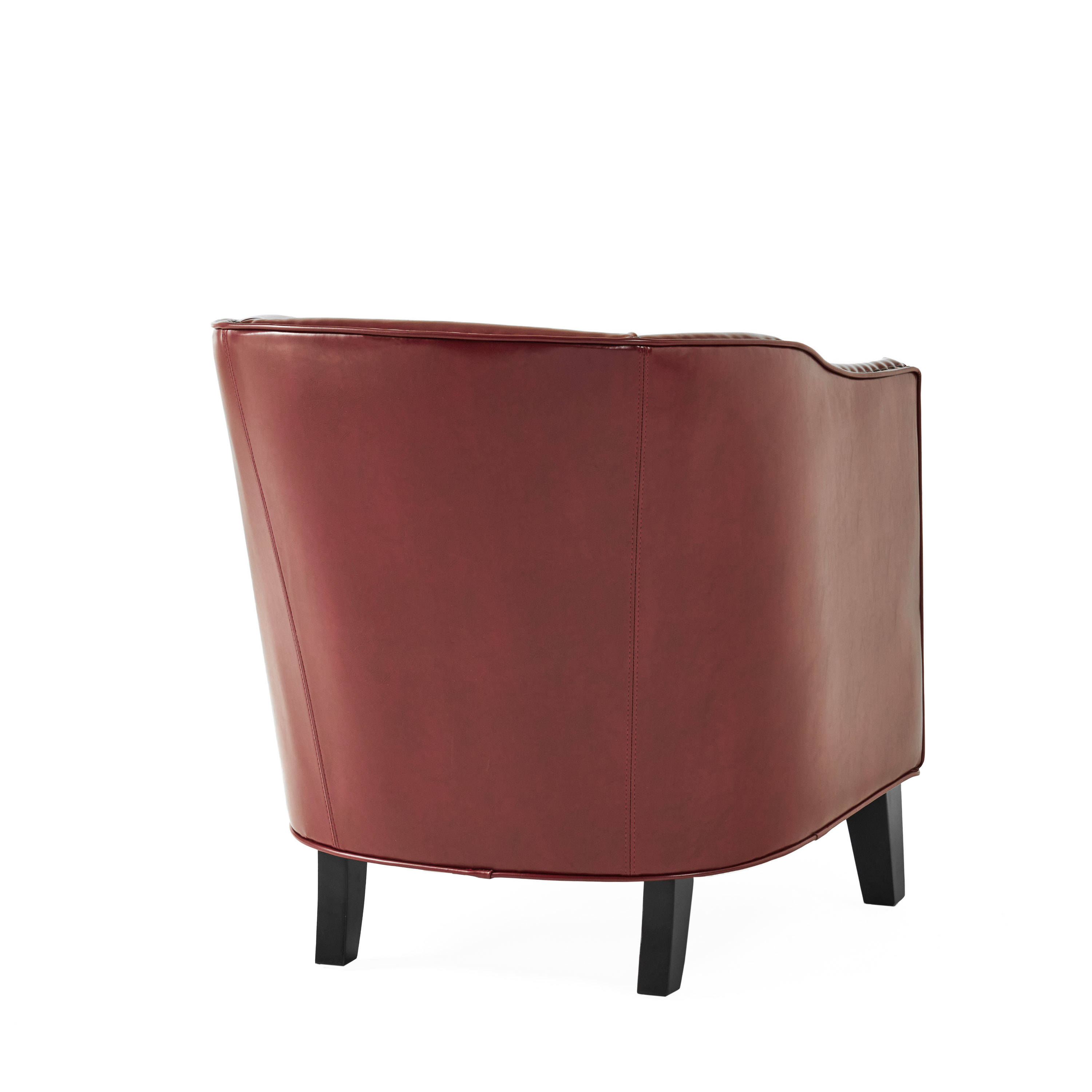 Noble House Houston Red Bonded Leather Club Chair