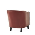 thumbnail image 6 of Noble House Houston Red Bonded Leather Club Chair, 6 of 9