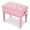 Pink-Adjustable-Solo, variant on Yescom Black Adjustable Height Piano Bench PU Leather Padded Keyboard Storage Seat