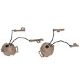 thumbnail image 5 of Adaptador de riel de arco para casco, soporte para auriculares, suspensión, soporte para auriculares para Comtac I II para MSA para auriculares Sordin, color marrón, 5 of 5