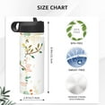 thumbnail image 4 of Yiaed Cute Sloth In Yoga Pose Tree Print Water Bottle with Straw Lid, Stainless Steel Double Wall Insulated Water Bottle | Leak-Proof and Spill-Proof Water Bottle, 4 of 8