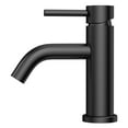 thumbnail image 2 of Camile Single Handle Lavatory Faucet With Drain Kit Included In Matte Black, 2 of 7