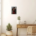 thumbnail image 5 of ZHONGYUTONG Romantic Couple Canvas Wall Art Black and Red Lovers Picture Abstract African American Painting for Bedroom Decor Framed (12.00" x 18.00"), 5 of 5