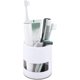 thumbnail image 1 of Toothbrush Holder, Ventilated Mould-Proof Toothbrush Caddy, Tough Small Toothbrush Pot Stand for Easy Bathroom Storage, White, 1 of 5
