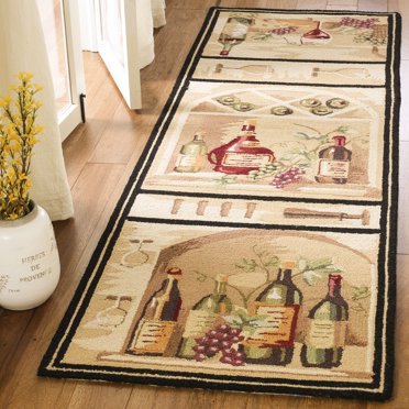 Safavieh Chelsea Tuscany Bordered Wool Runner Rug, Gold/Multi, 2'6