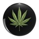 thumbnail image 1 of Pyramid International - Insignia Diseño Hoja de Cannabis (Negro, Verde), 1 of 2