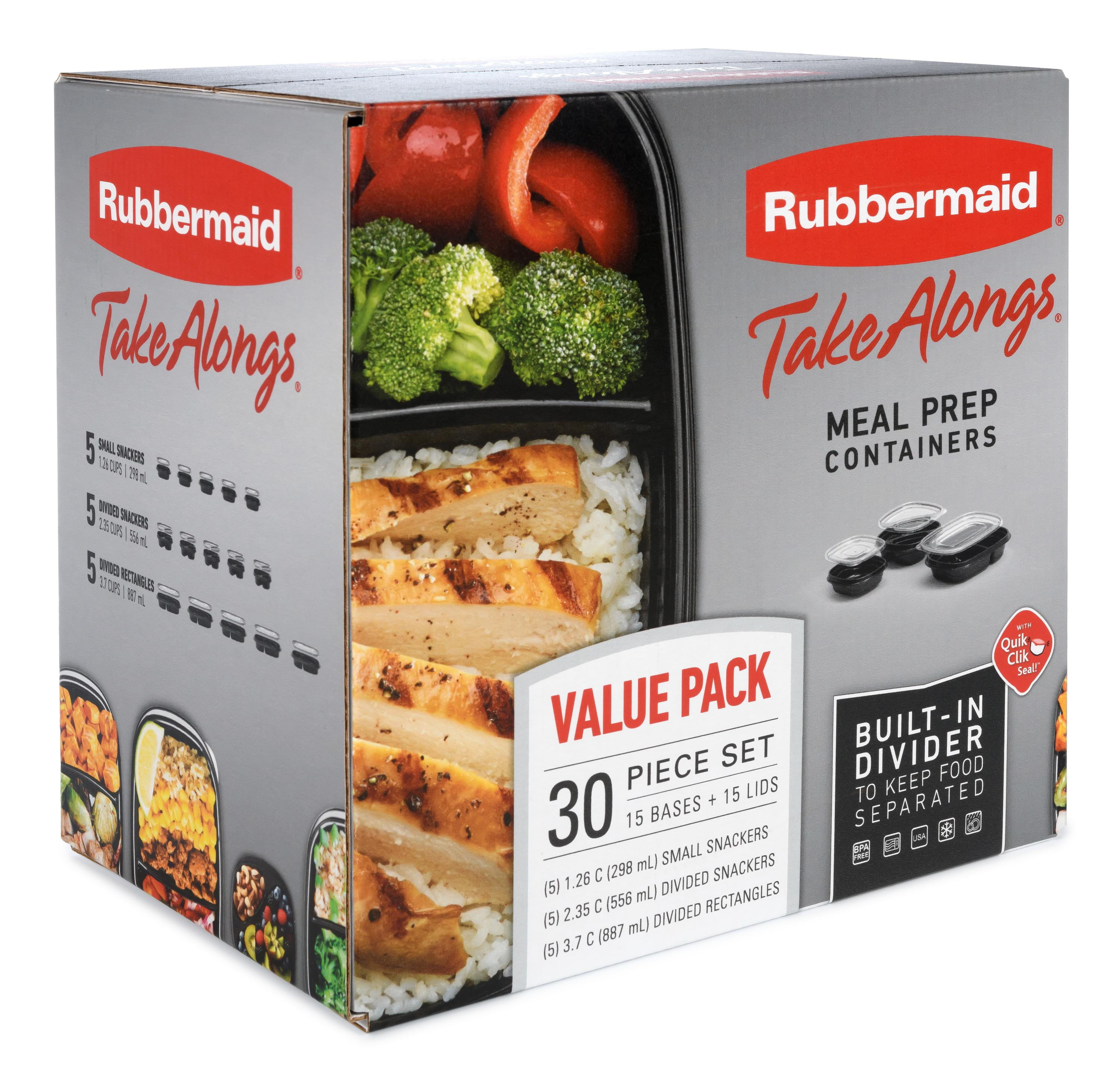 Rubbermaid Take Alongs Meal Prep Containers, 30 pc - Fry's Food Stores