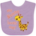 thumbnail image 3 of Inktastic My Nonno Loves Me- Cute Giraffe Boys or Girls Baby Bib, 3 of 4