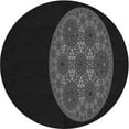 thumbnail image 1 of Ahgly Company Machine Washable Indoor Round Transitional Night Black Area Rugs, 4' Round, 1 of 7