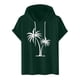 thumbnail image 4 of Camiseta Deportiva de Manga Corta de la Blusa de los Hombres Casual de la Moda Sólida con Capucha, Top Casual para Al Aire Libre, 4 of 7