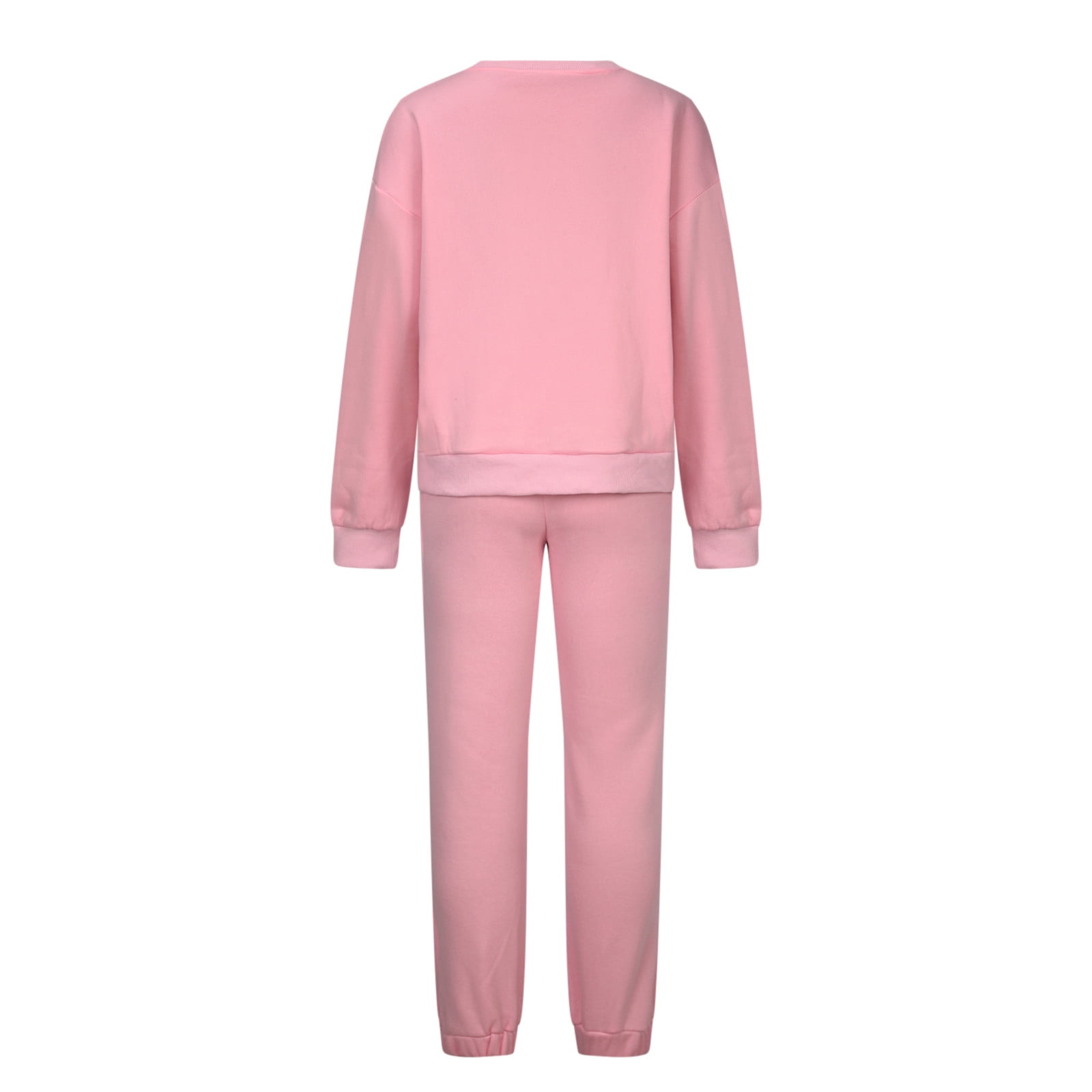 Jogging Suits For Womens 2 Piece Long Sleeve Sweat Suit Solid Color Winter Fleece Tracksuits