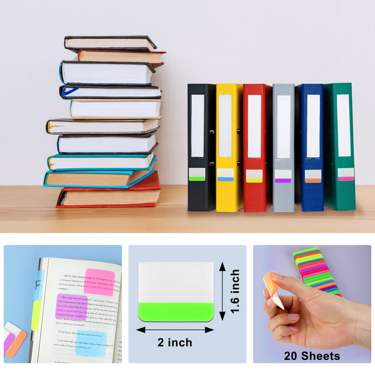 1 Set Flag Tabs Self Adhesive Smooth to Write Sticky Books Notes Label  Stickers