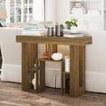 thumbnail image 3 of Pusnapku 43" Console Table, Narrow Sofa Side Table with Storage, Freestanding Wood Display Shelf, Behind Couch Desk for Living Room, Foyer, Hallway, 3 of 9