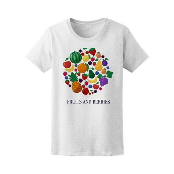 Fruits And Berries Set T-Shirt Women -Image by Shutterstock, Female Medium