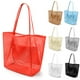 thumbnail image 1 of VOROLO Bolso de playa de malla,Bolso Hobo Fairycore para mujer,Bolso de hombro,Bolsos de ganchillo casuales de verano suaves, 1 of 5