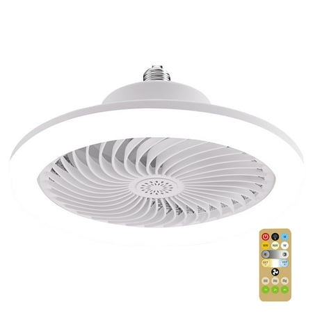 

OWSOO Intelligent Remote Control LED Fan Light Bulb Dimmable E27 Screw Large Wind Bedroom Aromatherapy Soothing Ambiance