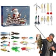 thumbnail image 1 of Timer Clock for Cooking Food Timer Kitchen 1 Hour Sand Timer Shower Clock with Timer Cooking Timers for Kitchen with Alarm Fishing Set Set Christmas Advent Calendar Blind Fishing Lovers Christmas Set, 1 of 3