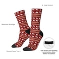 thumbnail image 4 of Lsque Elephant Printed Men's Crew Socks, Soft Durable Breathable Moisture-Wicking with Odor Control Cotton socks, 4 of 6