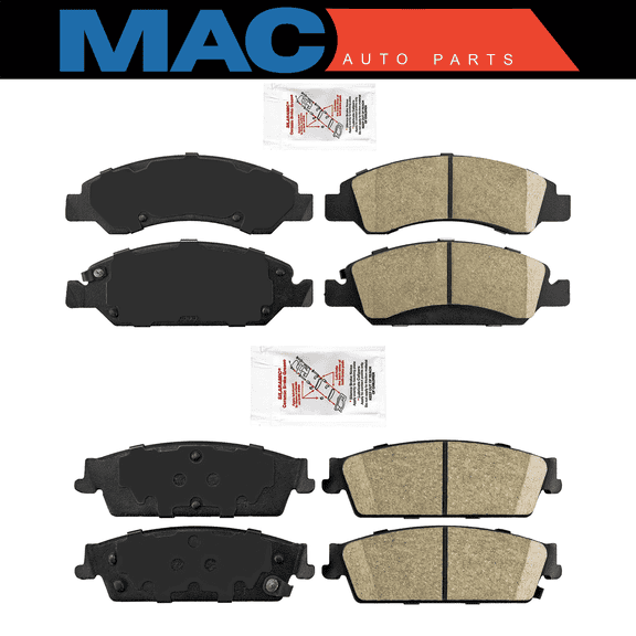 Ceramic Front   Rear Brake Pads FOR 2008-2014 CADILLAC ESCALADE; ESV & EXT