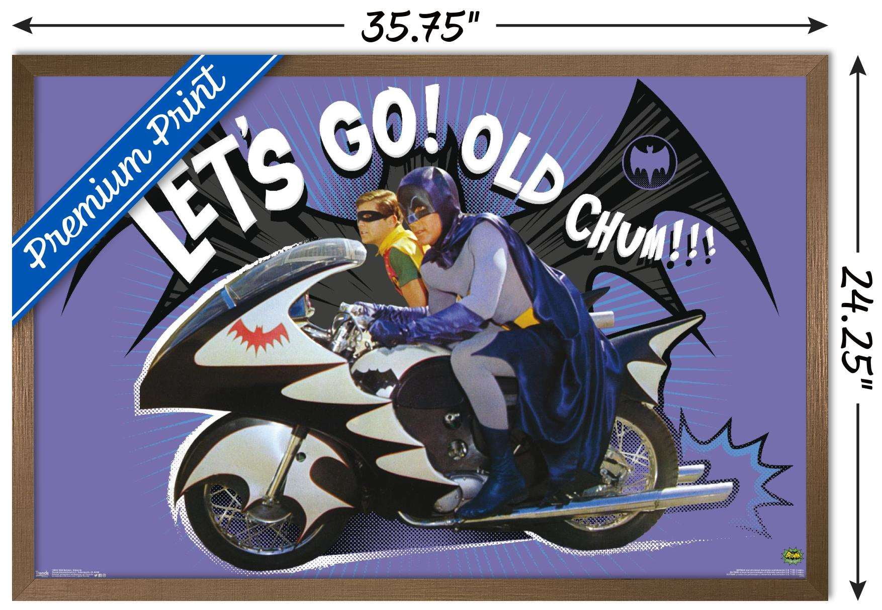 DC Comics TV - Batman TV Series - Batcycle Wall Poster, 22.375" x 34", Framed