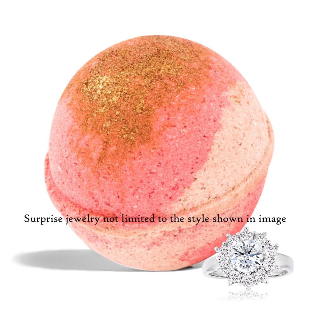 Ivy & Bauble Handmade Fruity Scent Jewelry Bath Bombs with Surprise Ring |Made in USA | No Paraben, No Preservatives, No Phosphate| Aroma Therapeutic Moisturizer for Bubble & Spa Bath| 8oz-Size 8