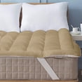 thumbnail image 3 of 800GSM Mattress Topper Short Queen Size,Mattress Pad (8-22" Depth) Fits All Sizes,- Microfiber Pad Cover, Mattress Pads, Short Queen Size Bed Mattress Topper 60"x75" Inches Baige, 3 of 8