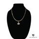 thumbnail image 1 of Collar de oro de 14 quilates con colgante de corona de diamantes, el mejor regalo unisex para madre, padre, novia, novio, ella, él, collar de cadena cubana de 14 quilates de Aria Jeweler Inc Aria Jeweler Inc Fashion, 1 of 5