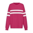 thumbnail image 4 of Women Sweatshirts Long Sleeve Sweatshirt for Women Pullover for Women Red Cute Crewnecks for Women Fall Hiking Clothes for Womens Clothes Trendy, 4 of 4