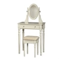 thumbnail image 1 of Linon Lorraine Wood Vanity Set in White, 1 of 19