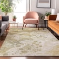 thumbnail image 7 of Addison Rugs Mayfield Premium Machine Washable Transitional Abstract Gold Rectangle Rug, 9' X 12' Machine Washable Transitional Abstract Gold Oversized Sherpa Throw Blanket, 7 of 7