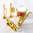 thumbnail image 6 of Mini Dollhouse Miniature Musical Instrument Miniature Furniture Model Saxophone Crafts Drum Ornament Play DIY Toys PP for 3-6 Years Old Kids, 6 of 8