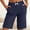 Dark Gray, variant on Byworldtasic Womens Bermuda Shorts Athletic Gym Wide Leg Knee Length Summer Elastic Waisted Pajama Pants with Pocket