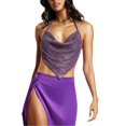 thumbnail image 3 of SAYOO Chaleco de cintura brillante para mujer SAYOO  moda, 3 of 7