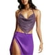 thumbnail image 3 of SAYOO Chaleco de cintura brillante para mujer SAYOO  moda, 3 of 7