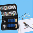 thumbnail image 5 of ZOUYUE 51-Piece Drawing Art Pencils, 51PCS Drawing & Art Supplies Kit for Kids, Complete Artist Kit, Include Graphite Pencils, Metallic Color Pencils, Water-soluble Pencils for Kids Adult Teens Artist, 5 of 8