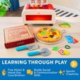 thumbnail image 6 of Battat Make & Bake Pizza Oven 52-Piece Plastic Playset for Kids 3 Years and Up, 6 of 8