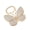 Gold, variant on Oversized Pave CZ Butterfly Ring for Women, Two Finger Statement Ring, Rose Gold Plated Adjustable Cocktail Party Jewelry
