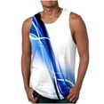 thumbnail image 1 of Birdeem Men Casual Fashion Printing Pullover Round Neck Sports Tank Tops Vest, 1 of 1