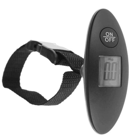 GJX Portable Electronic Digital Luggage Scale, 90lb Max Weight, Black