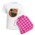 thumbnail image 5 of CafePress - Red Panda Women's Light Pajamas - Women's Short Sleeve Print T-Shirt and Pants Light Cotton Pajama Set, 5 of 7